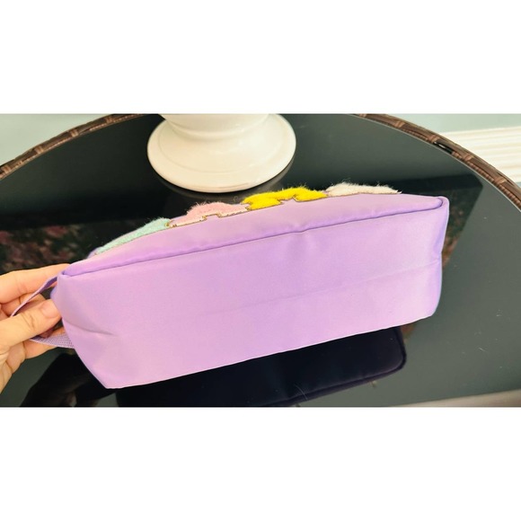 PREPPY Mama Cosmetic Toiletry Bag Chenille Letter Patch Nylon Zip Travel - Picture 6 of 7